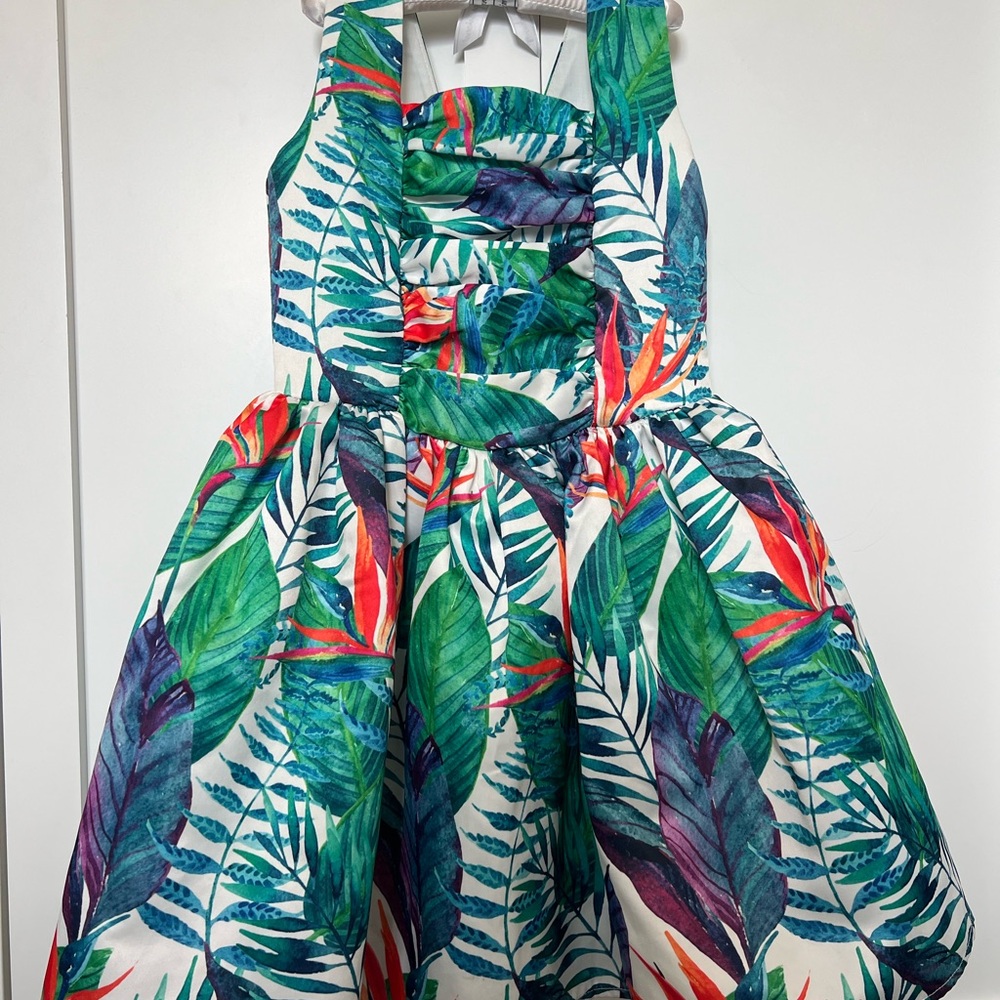 Halabaloo Leaf Pattern Dress